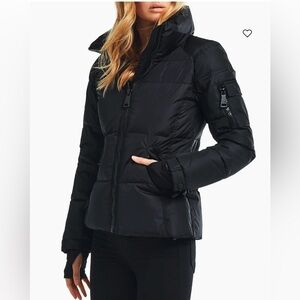 SAM matte black Freestyle Zip Puffer Jacket size medium brand new